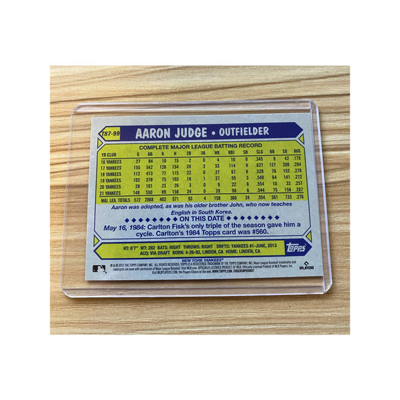2022 Topps Aaron Judge 1987 Topps 35th Anniversary #T87-99 - Picture 2 of 2